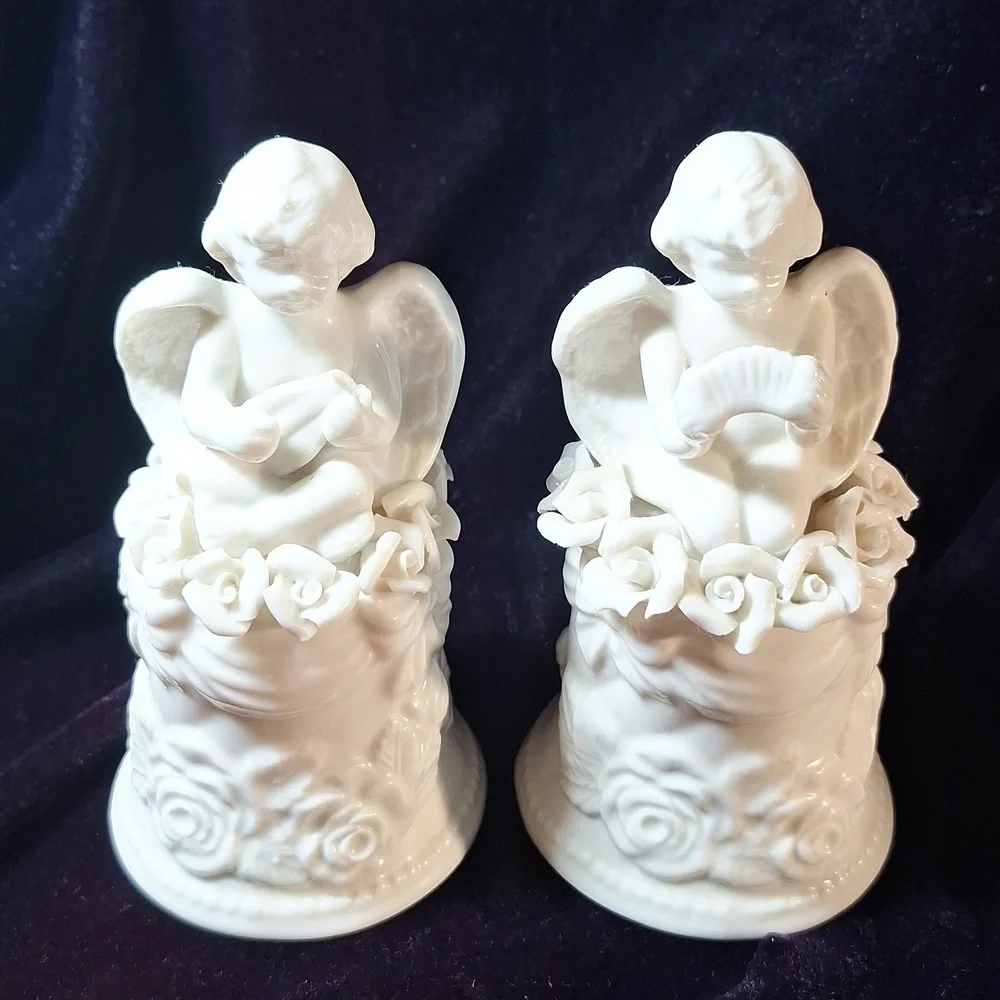 White porcelain Angel bells